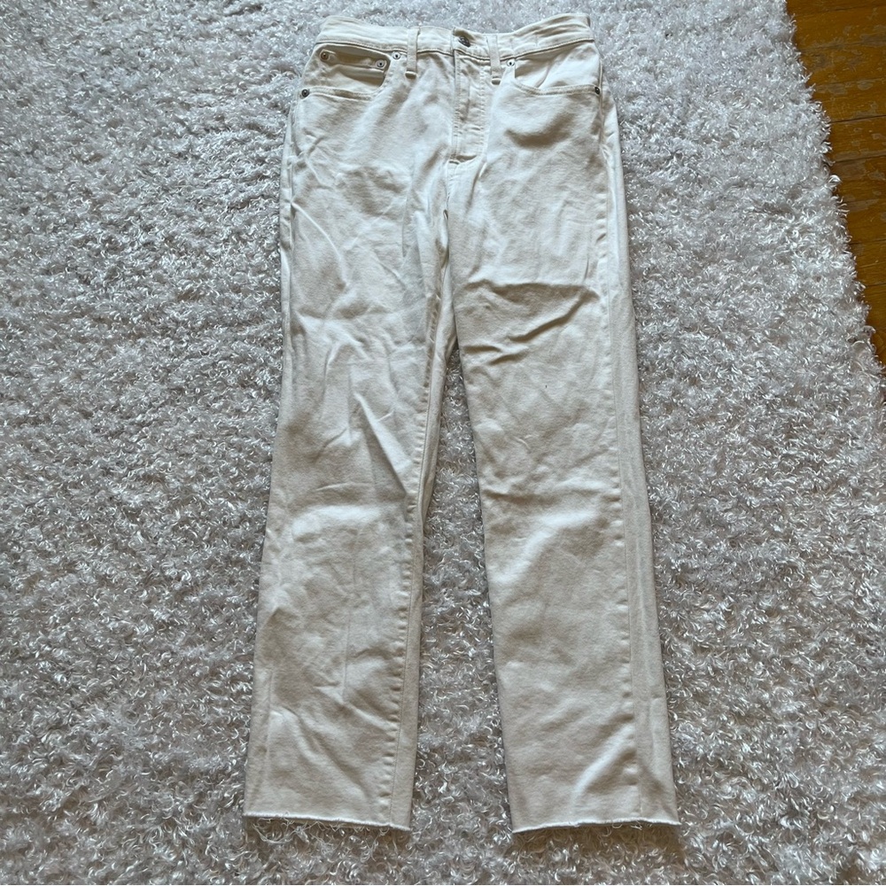madewell white the perfect vintage jean